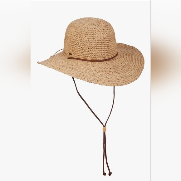Scala Accessories - Scala Big Brim Natural Rafia Hat